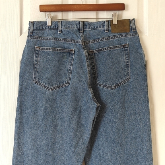 Calvin Klein 90's Vintage Medium Wash Tapered Leg Easy Fit Denim Jeans 38 x 30 - Picture 5 of 16